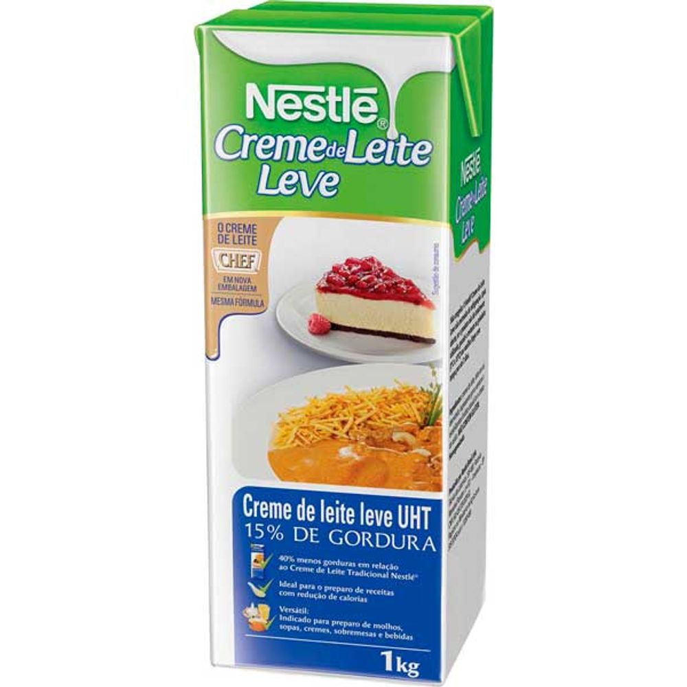 Creme De Leite 1 Kg CREME DE LEITE NESTLE LEVE CULINARIO 1KG - Atacadista Super Adega