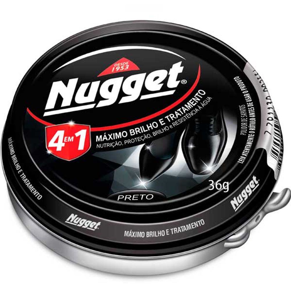 NUGGET PASTA 36G PRETO - Atacadista