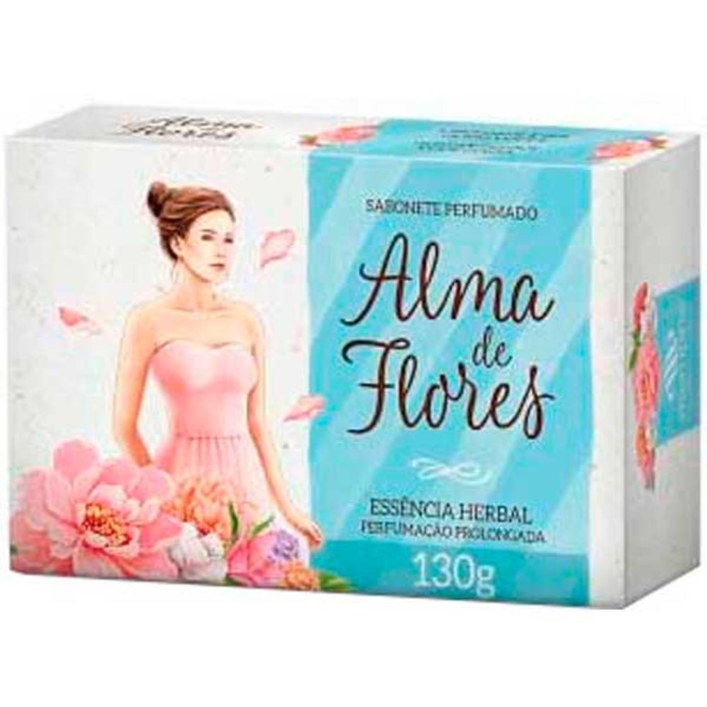 SABONETE ALMA DE FLORES HERBAL 130G - Atacadista Super Adega