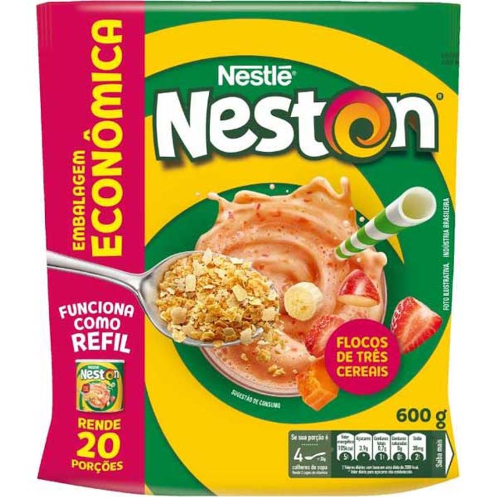 NESTON 3 CEREAIS SACHET 600G - Atacadista Super Adega